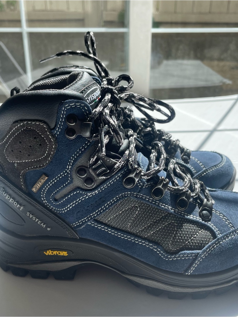 Grisport Piedmont Waterproof Hiking Boots Navy Blue Vibram Sole EU 36 US 6